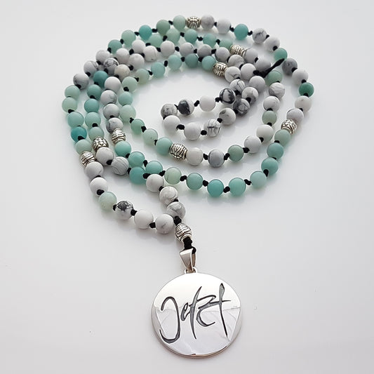 Jetzt-Mala (Howlith+Amazonit)