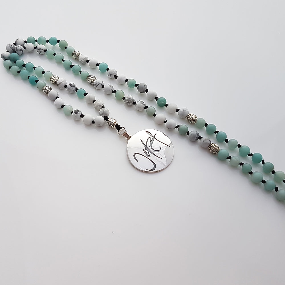 Jetzt-Mala (Howlith+Amazonit)