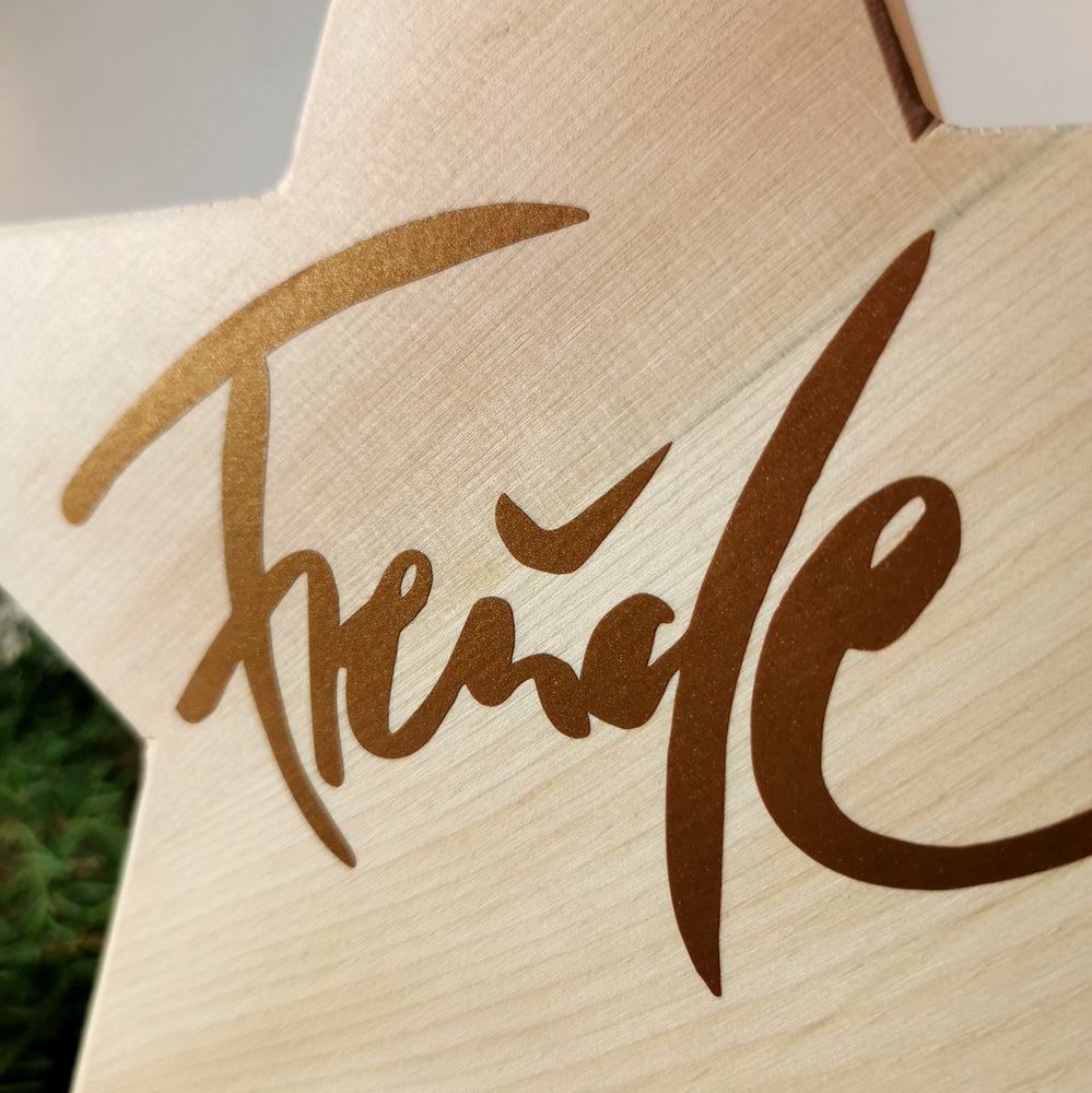 "Stille Freude" Zirbenholz-Stern