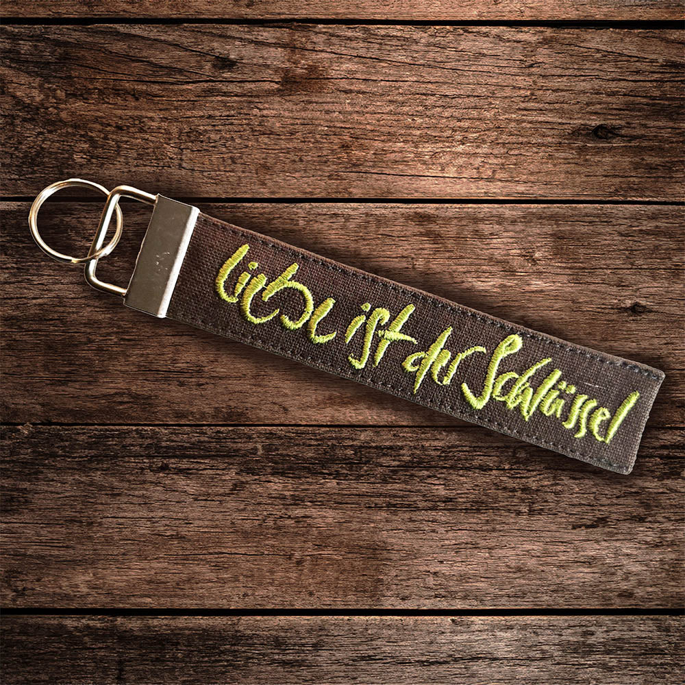 Schlüsselanhänger "Liebe ist der Schlüssel"