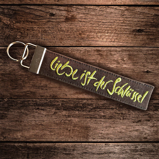 Schlüsselanhänger "Liebe ist der Schlüssel"