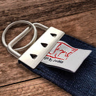 Schlüsselanhänger "Ich sehe dich" Bauernleinen