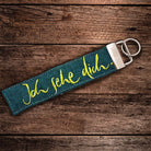 Schlüsselanhänger "Ich sehe dich" Bauernleinen