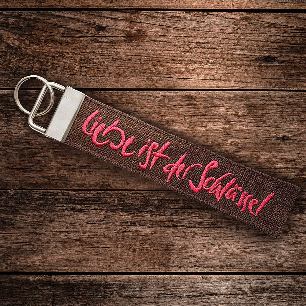 Schlüsselanhänger "Liebe ist der Schlüssel"