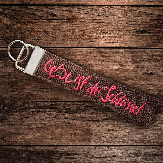 Schlüsselanhänger "Liebe ist der Schlüssel"