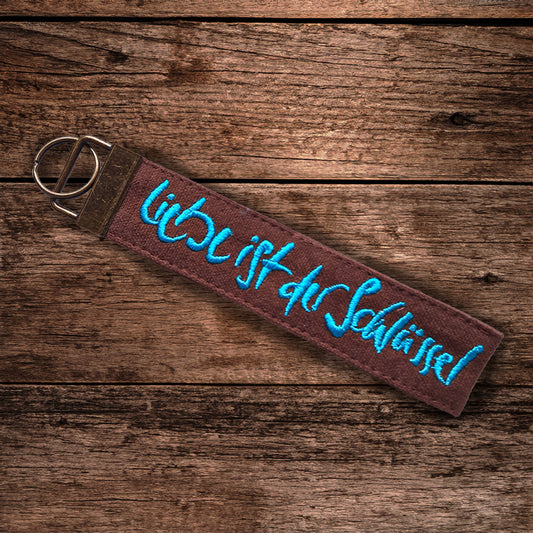 Schlüsselanhänger "Liebe ist der Schlüssel"