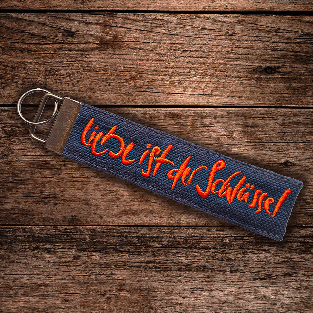 Schlüsselanhänger "Liebe ist der Schlüssel"