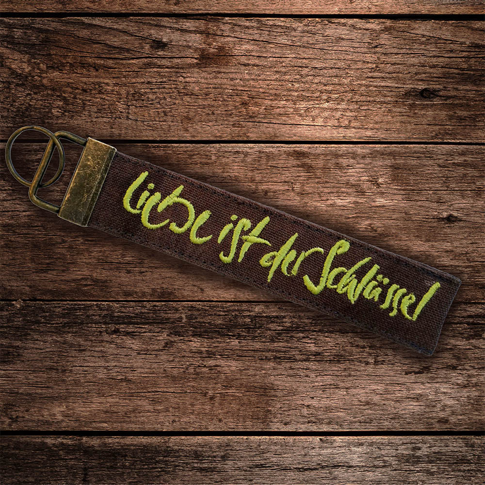 Schlüsselanhänger "Liebe ist der Schlüssel"