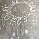 Kissenhülle Bauernleinen "Freude/Ornament"