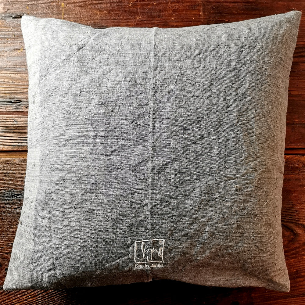 Kissenhülle Bauernleinen "Ich bin eine Meisterin, die übt."