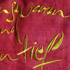 Kissenhülle Bauernleinen "Herzenswarm und Seelentief"