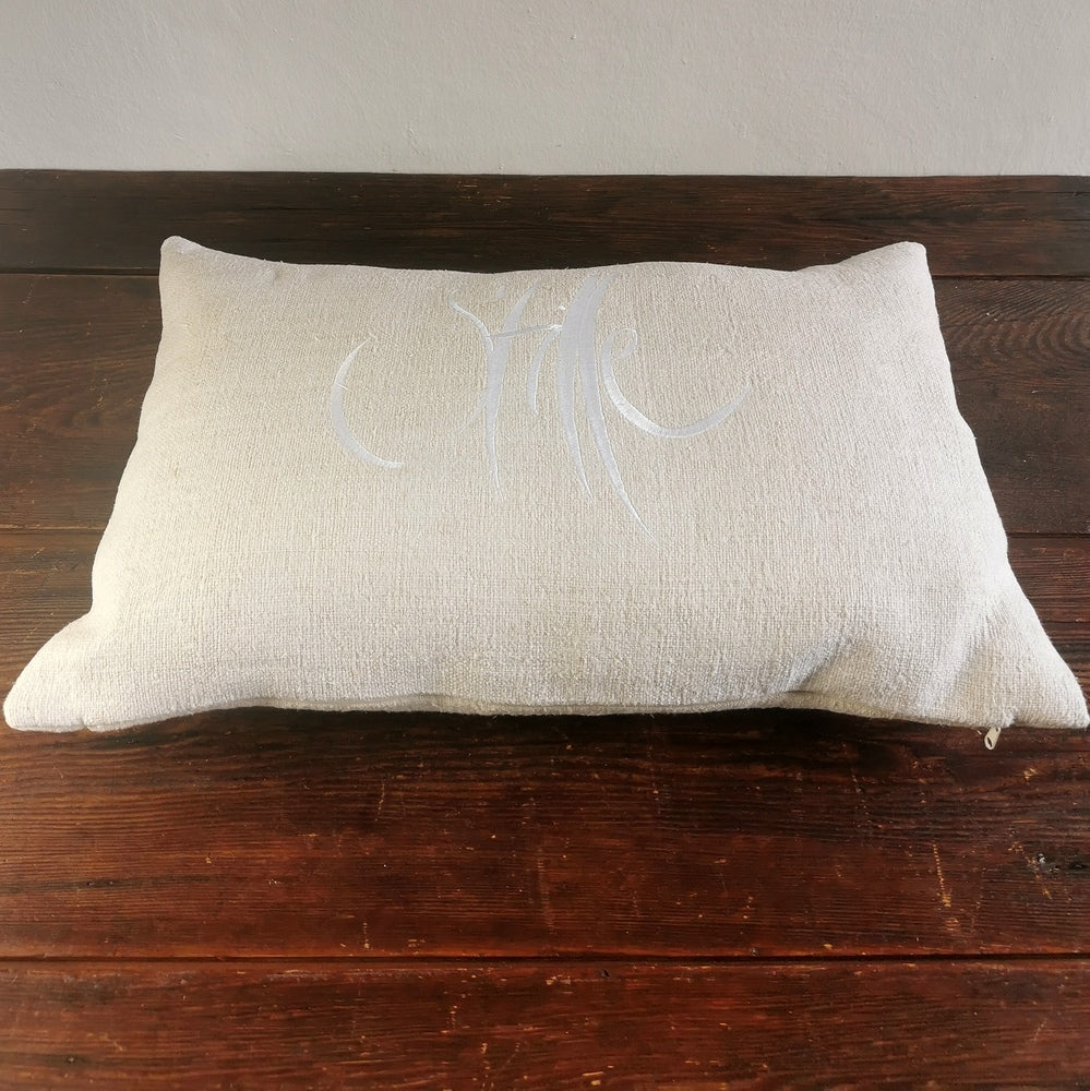 Kissenhülle Bauernleinen "Stille"