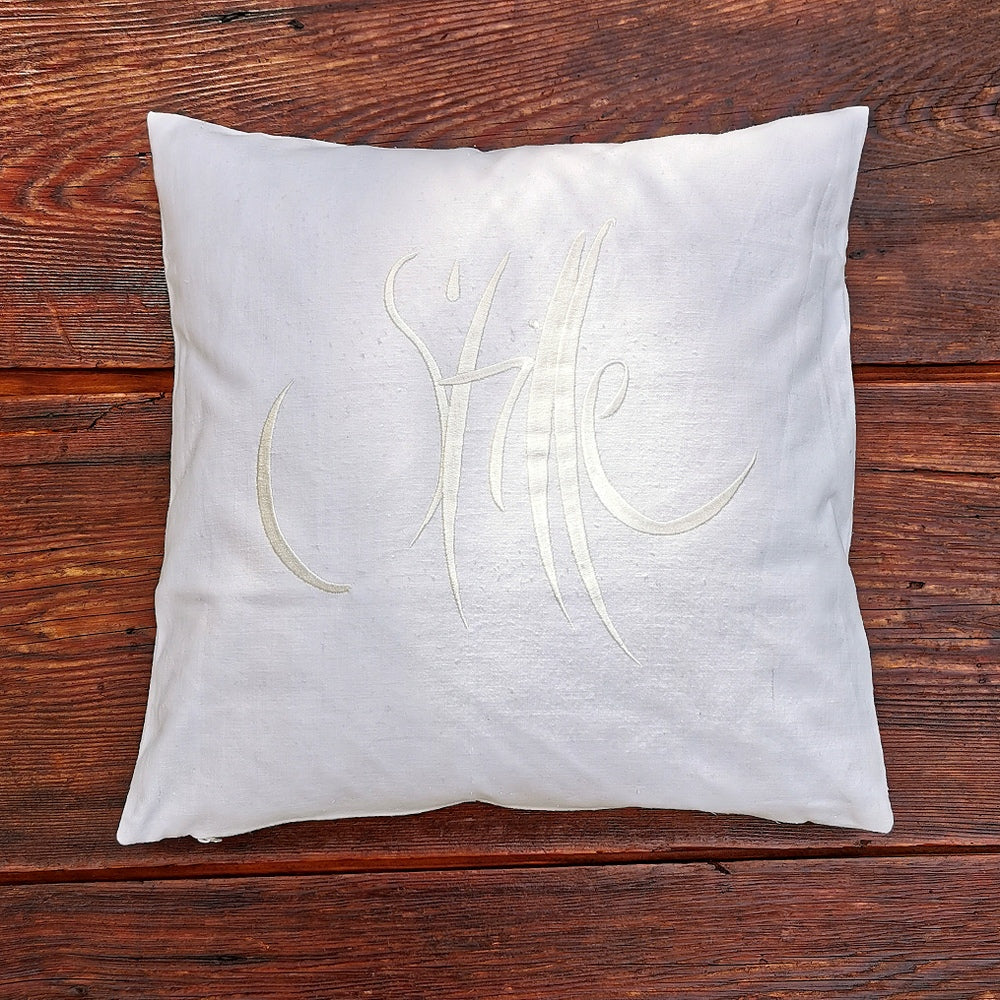 Kissenhülle Bauernleinen "Stille"