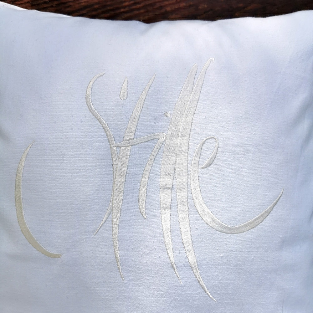 Kissenhülle Bauernleinen "Stille"