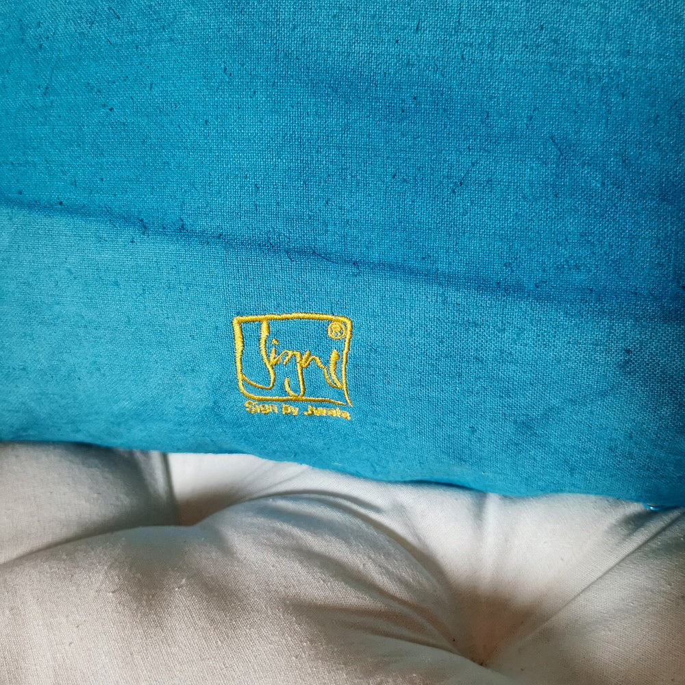 Kissenhülle Bauernleinen "Freude/Ornament"