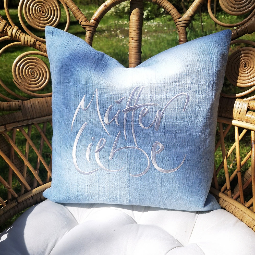 Kissenhülle Bauernleinen "MutterLiebe"