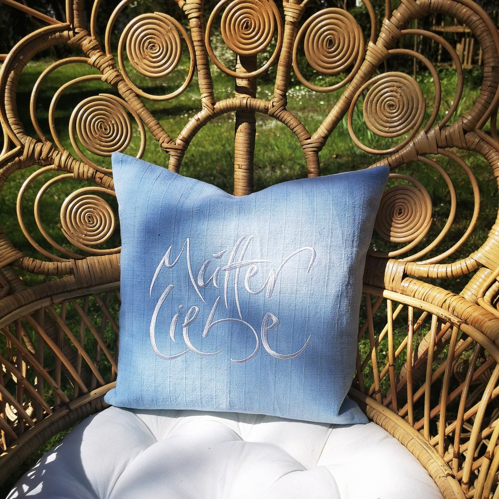 Kissenhülle Bauernleinen "MutterLiebe"