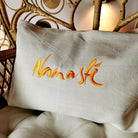 Kissenhülle Bauernleinen "Namasté"