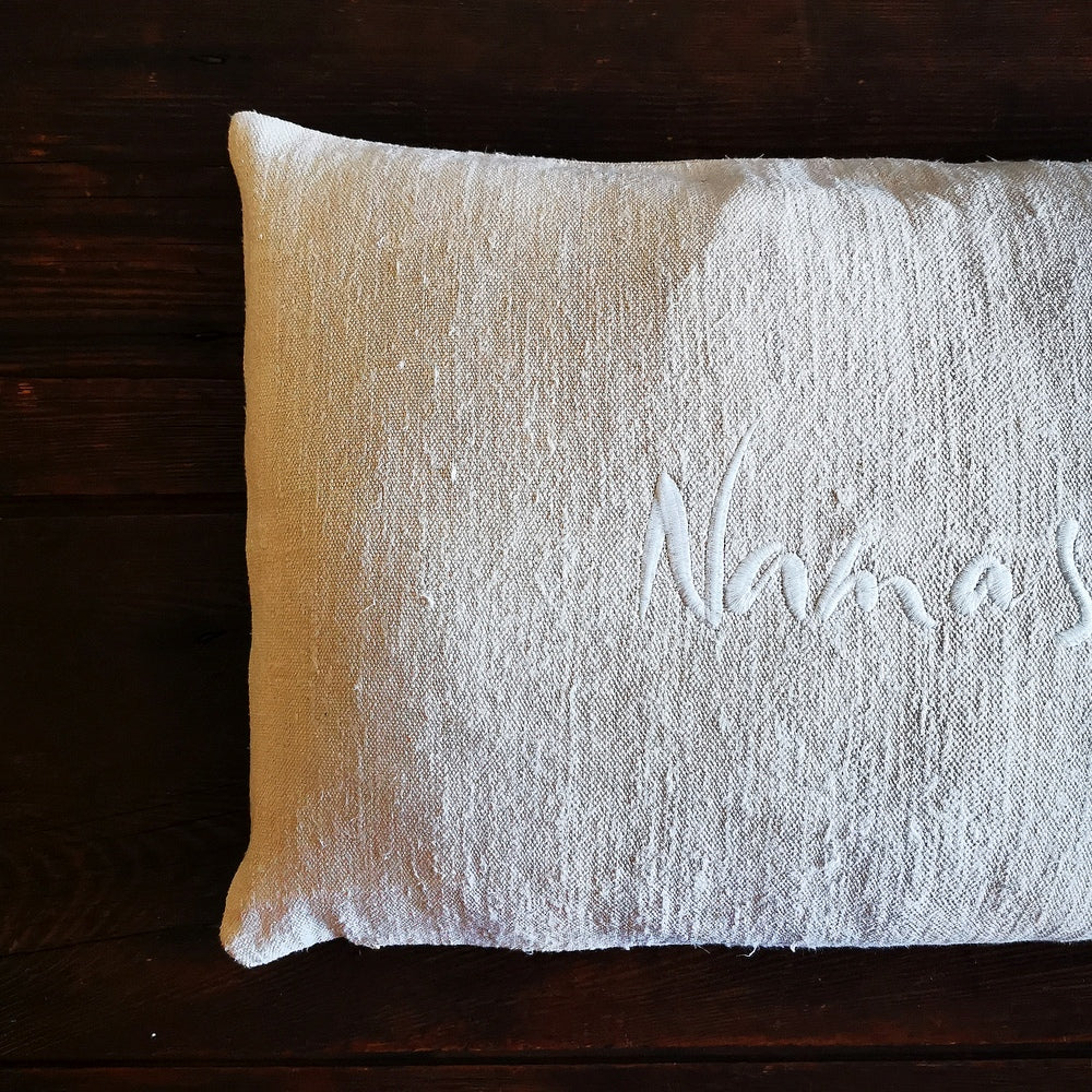 Kissenhülle Bauernleinen "Namasté"