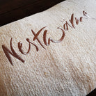 Kissenhülle Bauernleinen "Nestwärme"