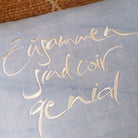 Kissenhülle Bauernleinen "Zusammen sind wir genial"