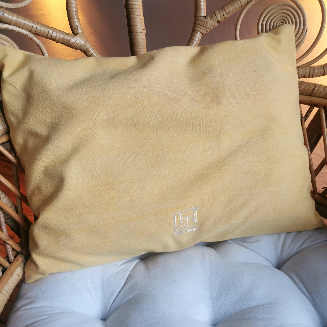 Bauernleinen Zirbenkissen "Ich bin"