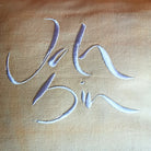 Bauernleinen Zirbenkissen "Ich bin"