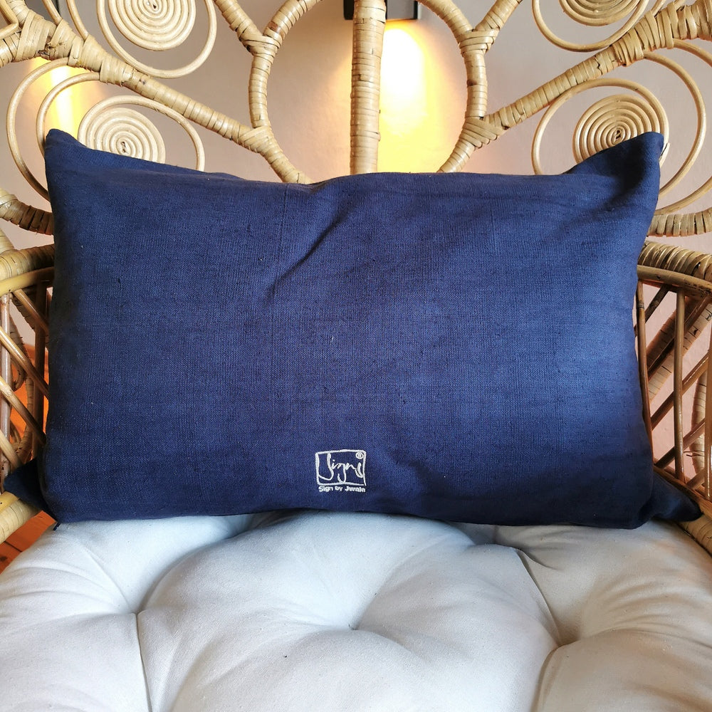 Bauernleinen Zirbenkissen "Mein Herz geht auf"