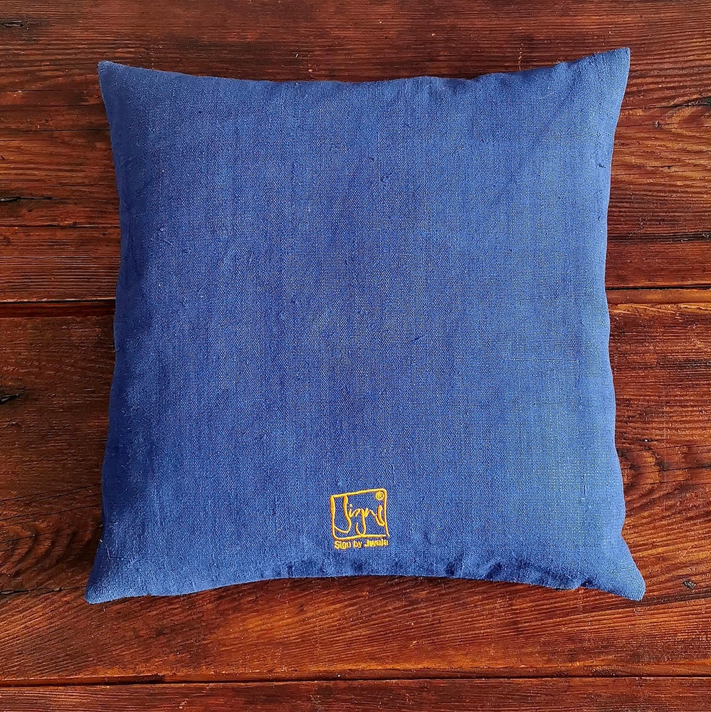 Bauernleinen Zirbenkissen "Liebe" 40x40