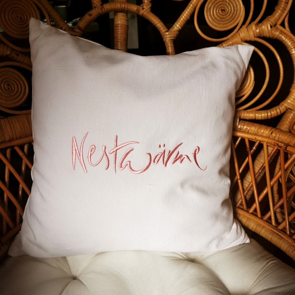 Bauernleinen Zirbenkissen "Nestwärme" 45x45 cm