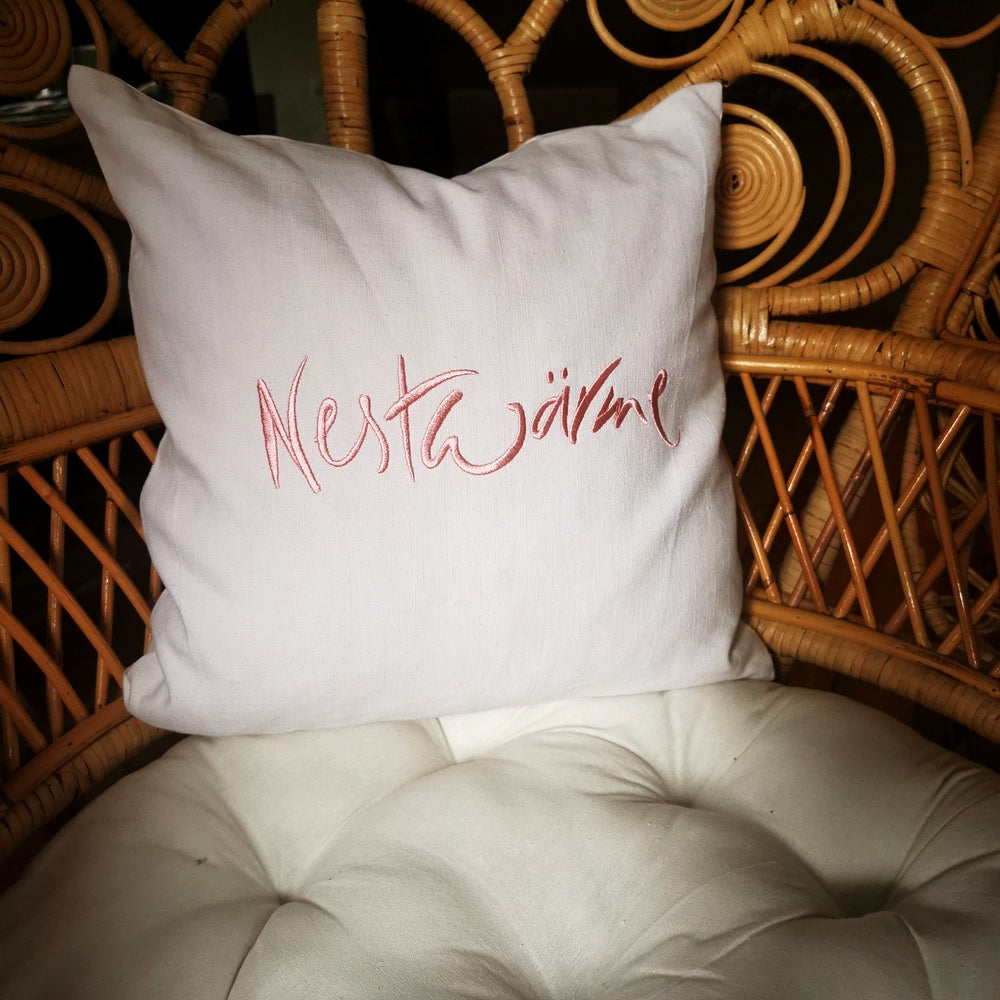 Bauernleinen Zirbenkissen "Nestwärme" 40x40 cm