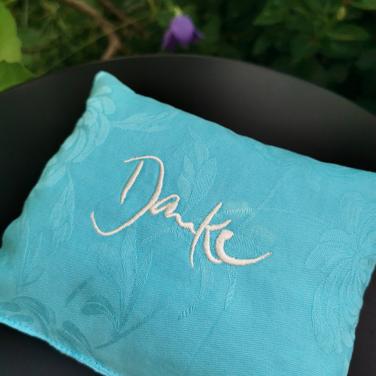 Kleines Zirbenkissen "Danke"