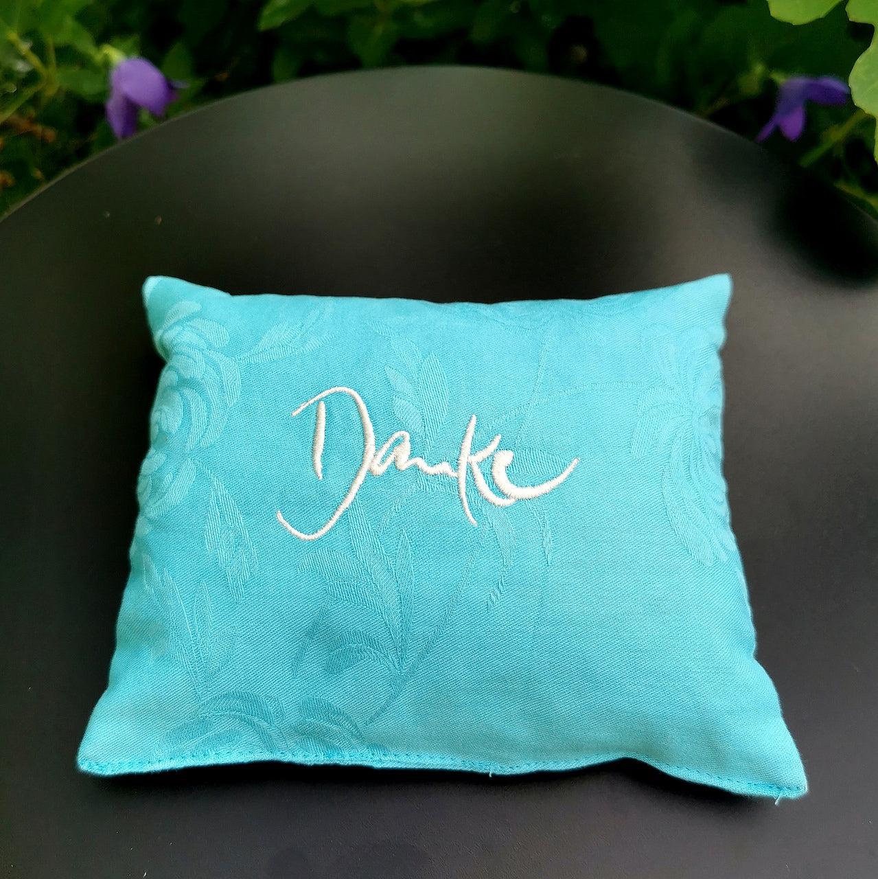 Kleines Zirbenkissen "Danke"