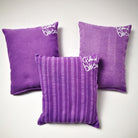 Kleines Zirbenkissen "G'sund bleiben" Violett