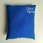 Kleines Zirbenkissen "G'sund bleiben" Blau