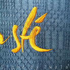 Bauernleinen-Flachkissen "Namasté"