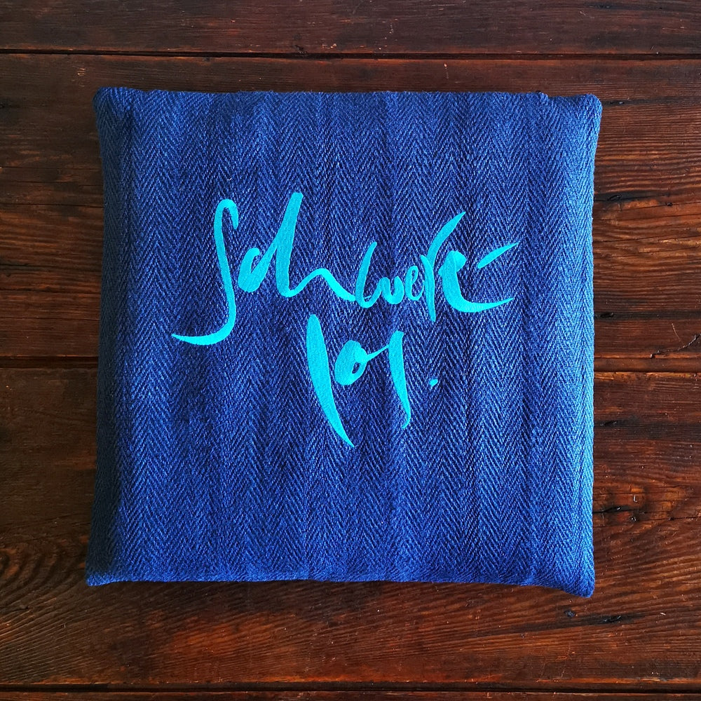 Bauernleinen-Flachkissen "Schwerelos"