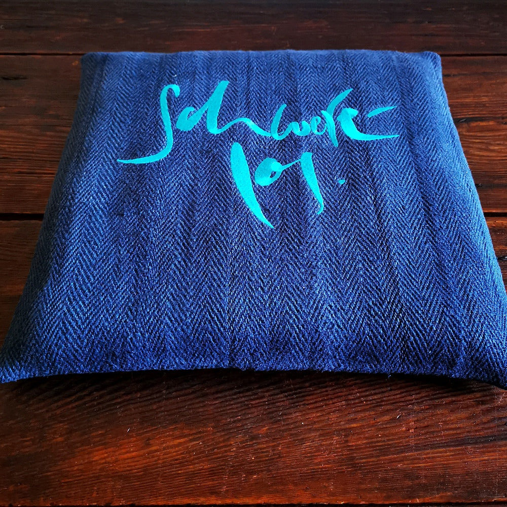 Bauernleinen-Flachkissen "Schwerelos"