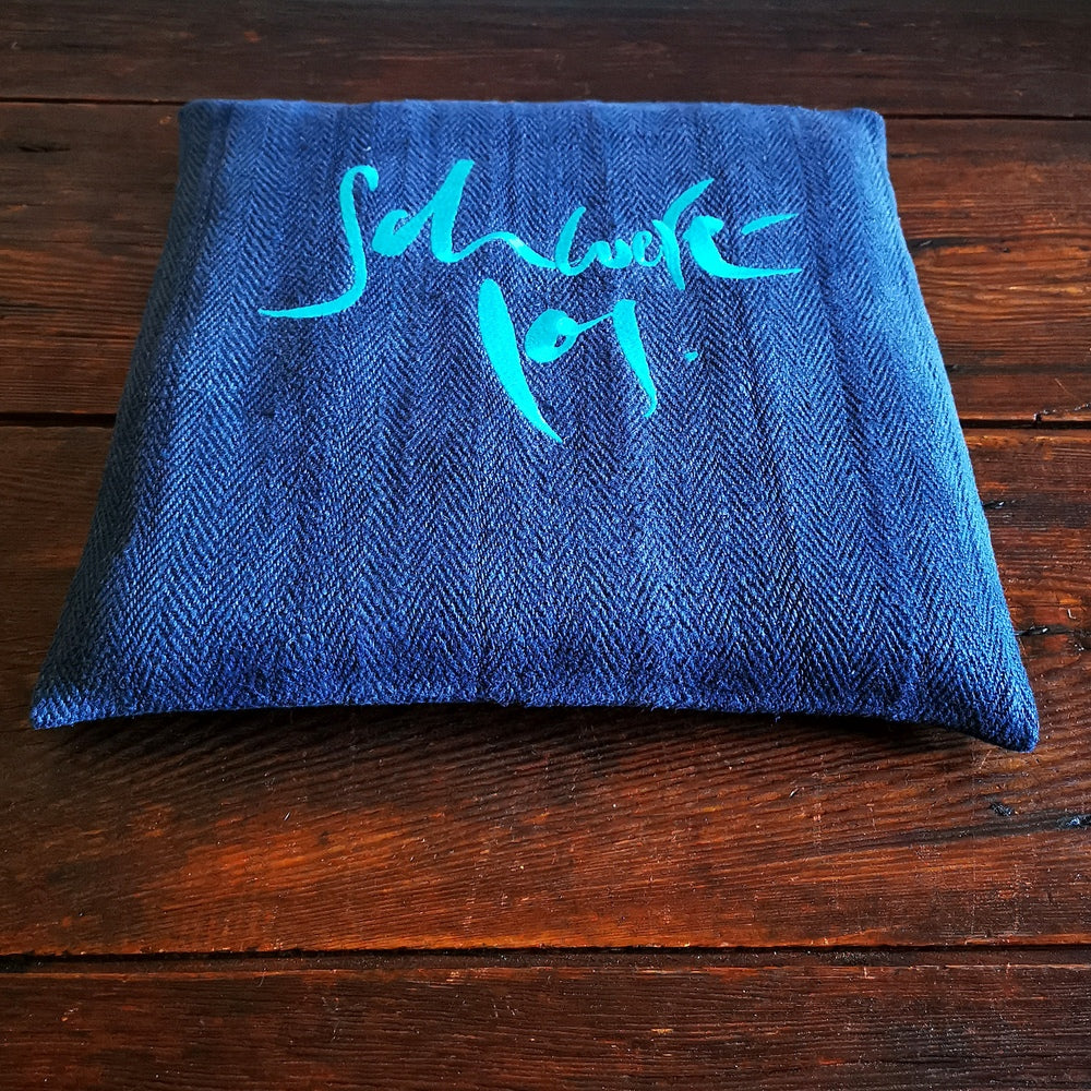 Bauernleinen-Flachkissen "Schwerelos"