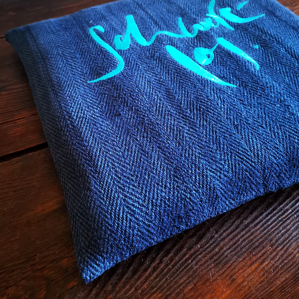 Bauernleinen-Flachkissen "Schwerelos"