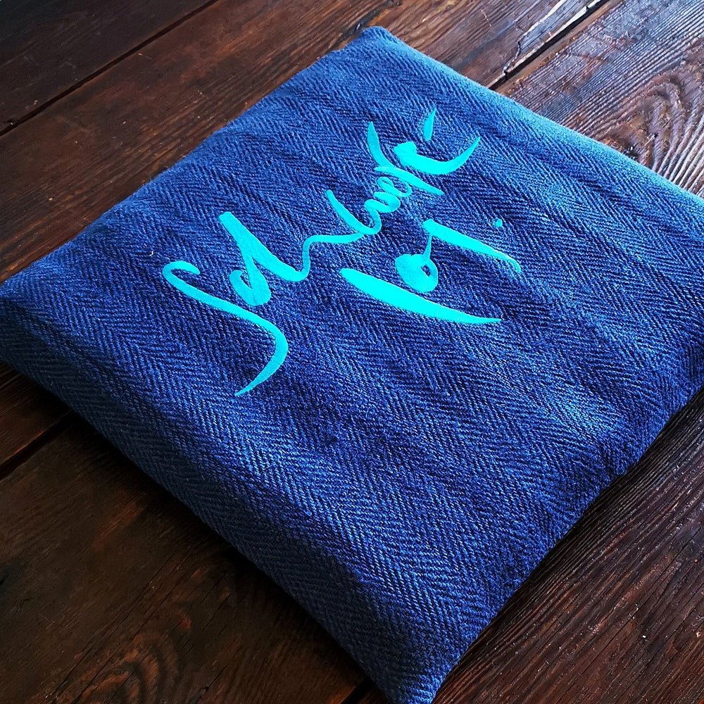 Bauernleinen-Flachkissen "Schwerelos"