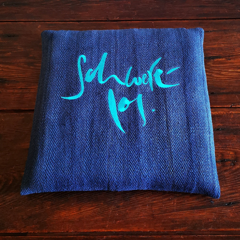 Bauernleinen-Flachkissen "Schwerelos"