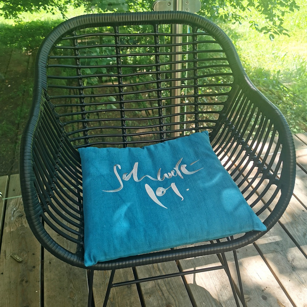 Bauernleinen-Flachkissen "Schwerelos"