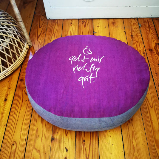 Bodenkissen "Es geht mir richtig gut"