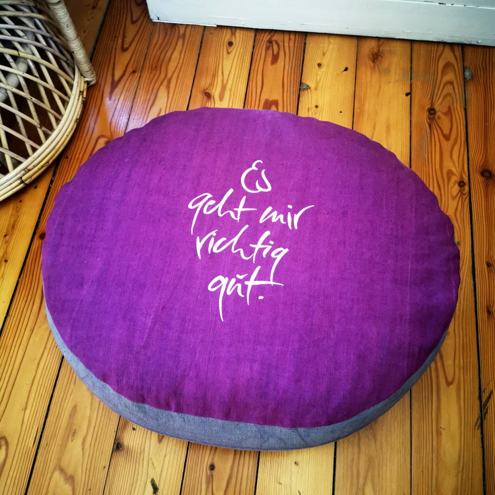 Bodenkissen "Es geht mir richtig gut"