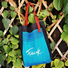 Schultertasche "Freude" mit Hirschlederriemen