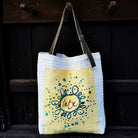 Schultertasche "Liebe Ornament" mit Hirschlederriemen