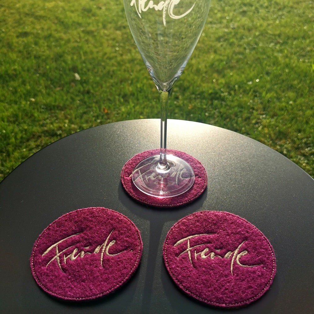 Glasuntersetzer "Freude" Violett