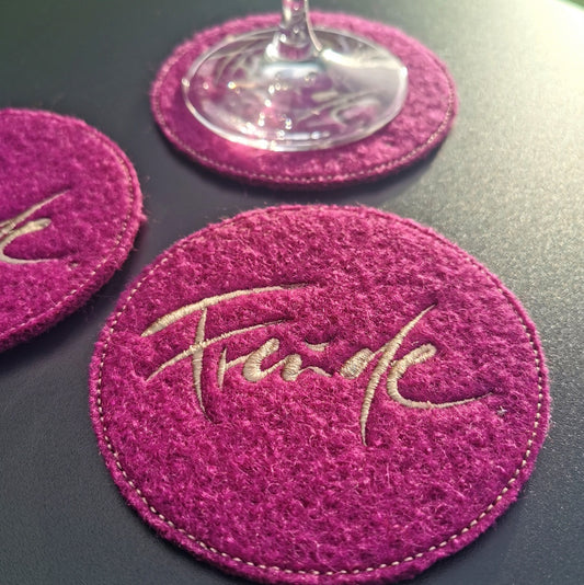 Glasuntersetzer "Freude" Violett