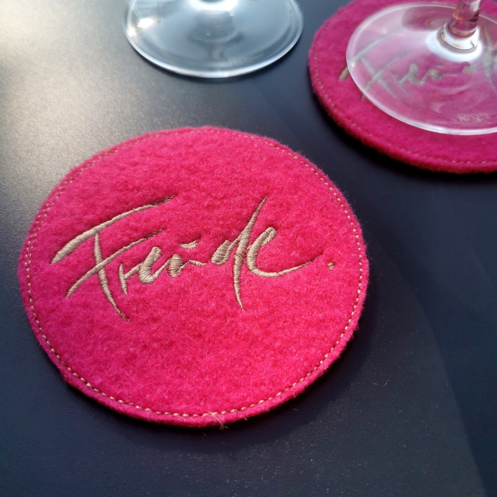 Glasuntersetzer "Freude" Magenta